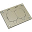 Wiremold Omnibox&reg; Rectangular Nickel Duplex Cover Plate