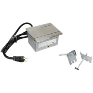 Wiremold Cord Ended deQuorum Single Flip Up Unit with USB