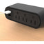 Wiremold Desktop Power Center Slim 3 Outlet 2 USB Black