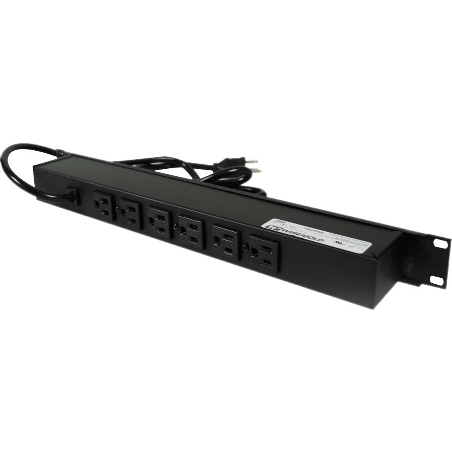 Wiremold Plug-In Outlet Center 6-Outlet Power Strip