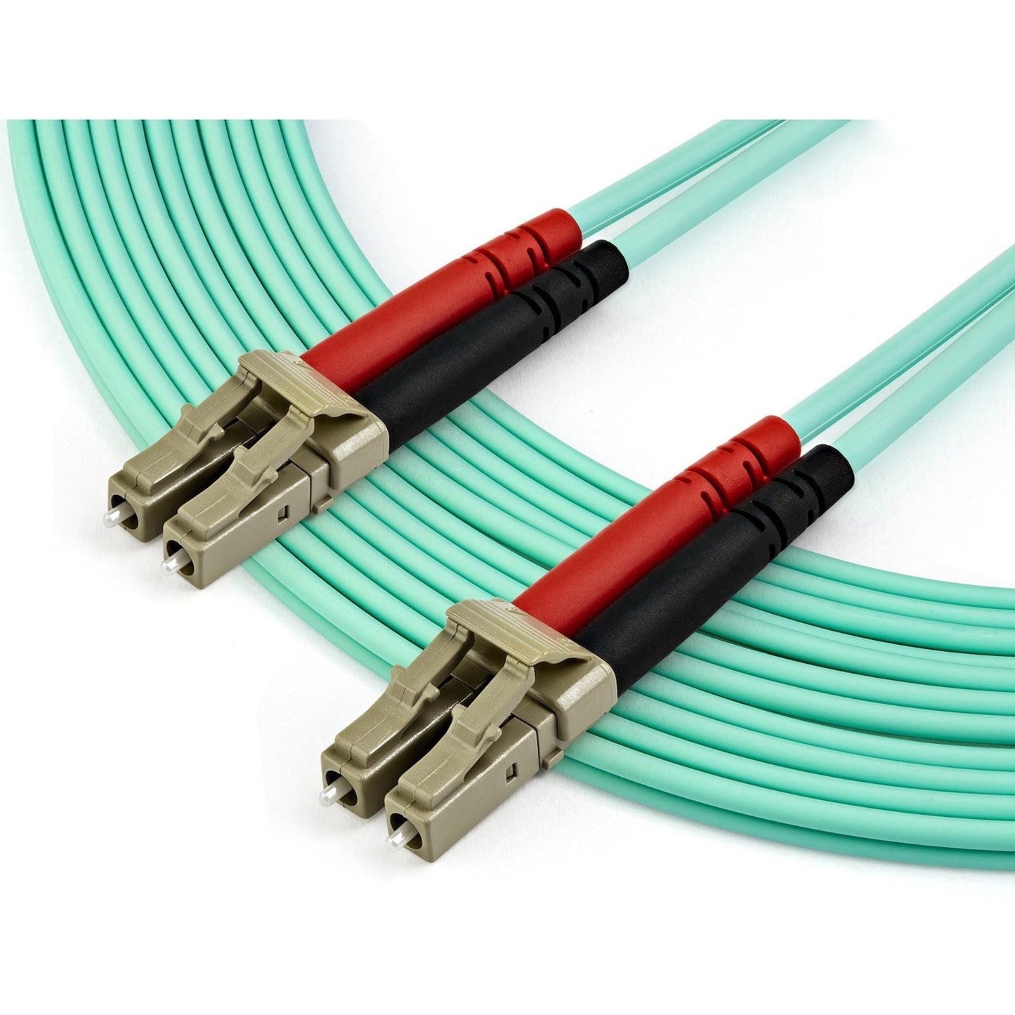 StarTech.com 7m (22ft) LC/UPC to LC/UPC OM4 Multimode Fiber Optic Cable 50/125&micro;m LOMMF/VCSEL Zipcord Fiber 100G LSZH Fiber Patch Cord