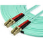 StarTech.com 15m (50ft) LC/UPC to LC/UPC OM3 Multimode Fiber Optic Cable Full Duplex Zipcord Fiber 100Gbps LOMMF LSZH Fiber Patch Cord