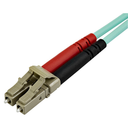 StarTech.com 7m (22ft) LC/UPC to LC/UPC OM3 Multimode Fiber Optic Cable Full Duplex Zipcord Fiber 100Gbps LOMMF LSZH Fiber Patch Cord