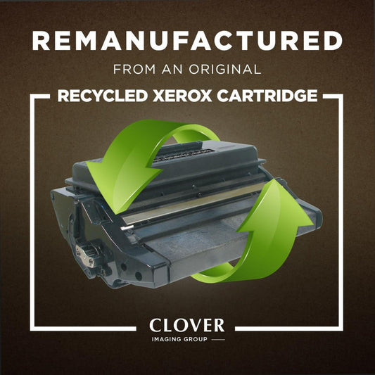 Clover Technologies Remanufactured High Yield Laser Toner Cartridge - Alternative for Xerox 106R01412 106R01411 - Black - 1 Pack