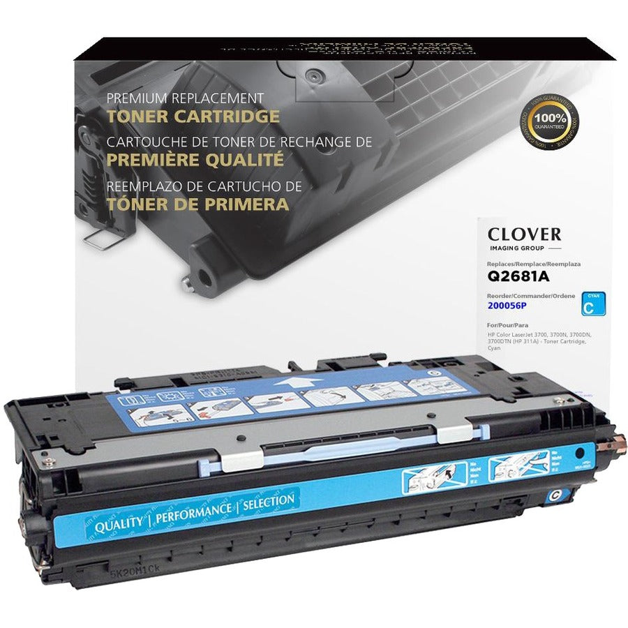 Clover Technologies Remanufactured Laser Toner Cartridge - Alternative for HP 311A (Q2681A) - Cyan Pack