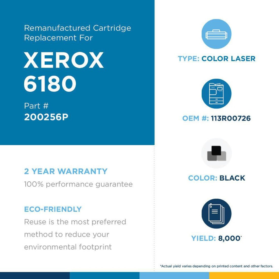 Clover Technologies Remanufactured High Yield Laser Toner Cartridge - Alternative for Xerox (113R00726 113R00722 113R722 113R726) - Black Pack