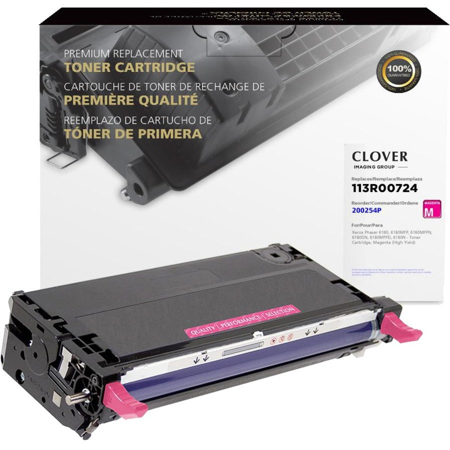 Clover Technologies Remanufactured High Yield Laser Toner Cartridge - Alternative for Xerox (113R00724 113R00720 113R720 113R724) - Magenta Pack