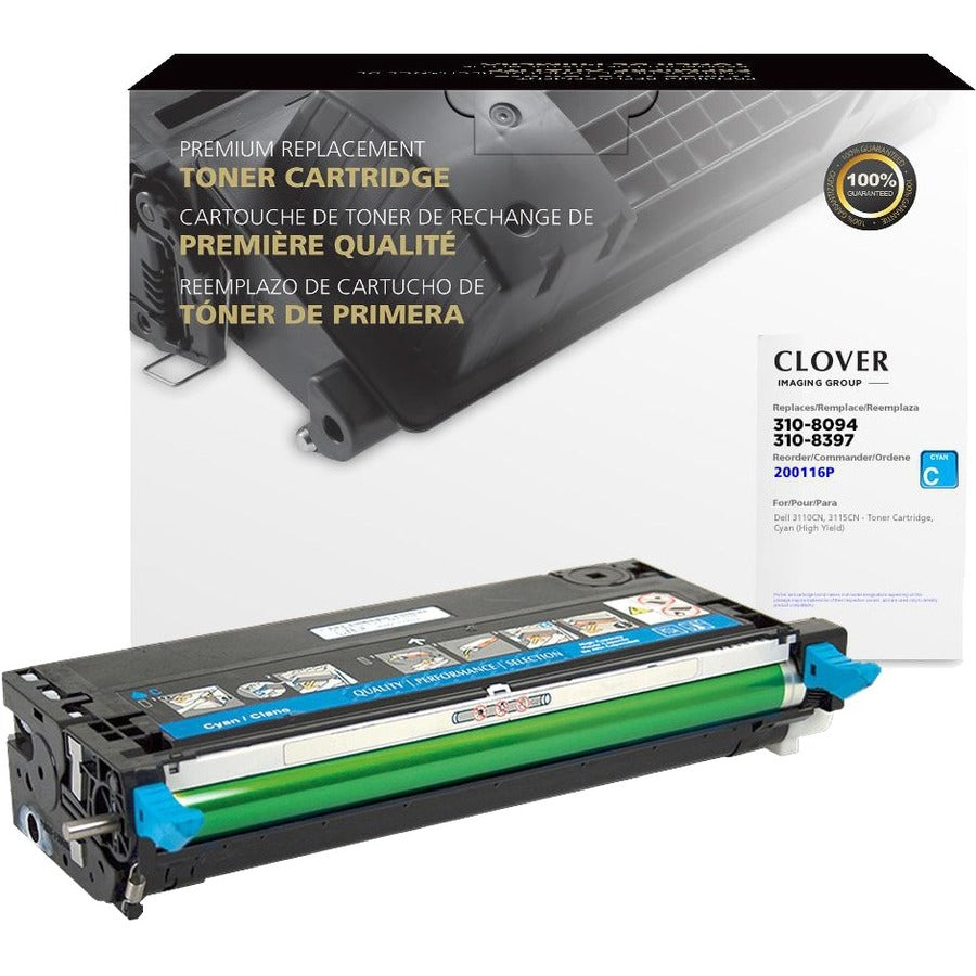 Clover Technologies Remanufactured Laser Toner Cartridge - Alternative for Dell 310-8094 - Cyan - 1 Pack