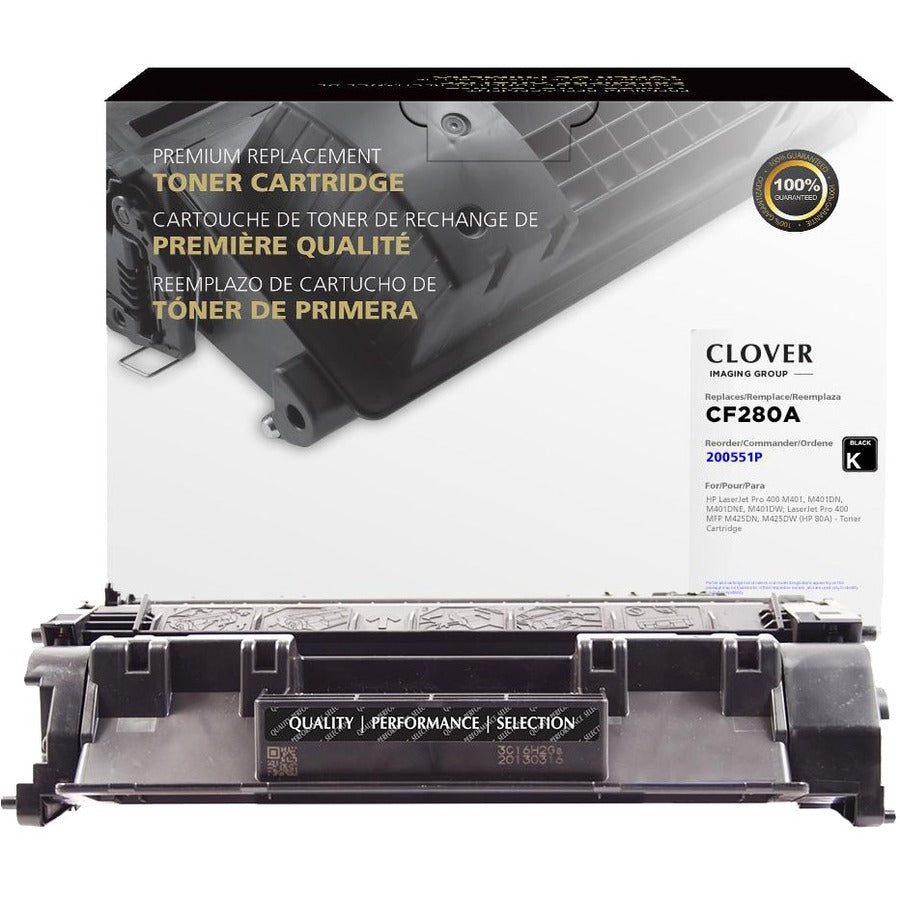 Clover Technologies Remanufactured Laser Toner Cartridge - Alternative for HP 80A 80X (CF280A) - Black Pack