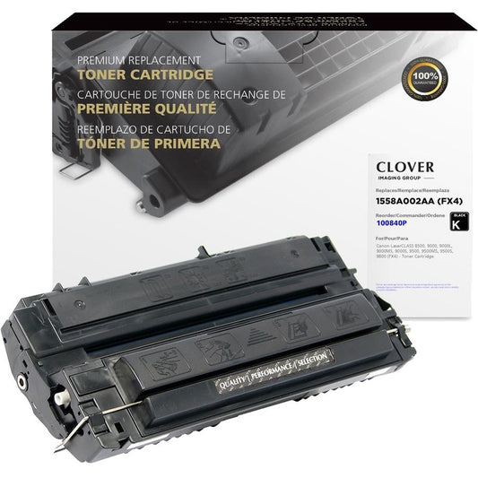 Clover Technologies Remanufactured Laser Toner Cartridge - Alternative for Canon TallyGenicom FX4 (1558A002AA 1558A002 1558A003 CRGFX4 EPFX4 FX4 GEN-FX4) - Black Pack