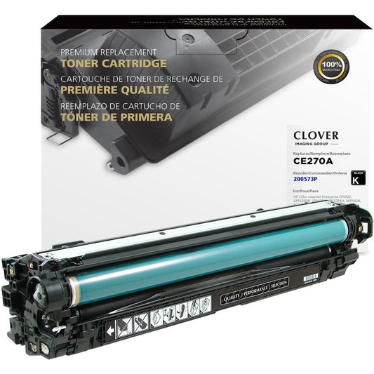 Clover Technologies Remanufactured Laser Toner Cartridge - Alternative for HP 650A (CE270A CE270-67901) - Black Pack