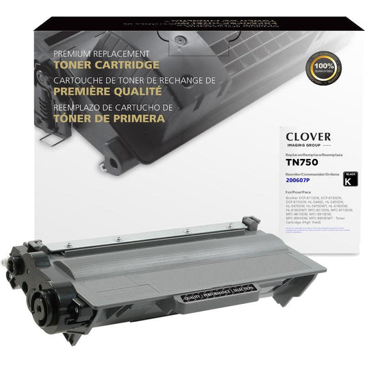 Clover Technologies Remanufactured High Yield Laser Toner Cartridge - Alternative for Brother TN750 TN-3380 - Black Pack