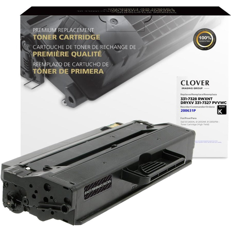 Clover Technologies Remanufactured High Yield Laser Toner Cartridge - Alternative for Dell 331-7328 DRYXV RWXNT 331-7327 - Black - 1 Pack