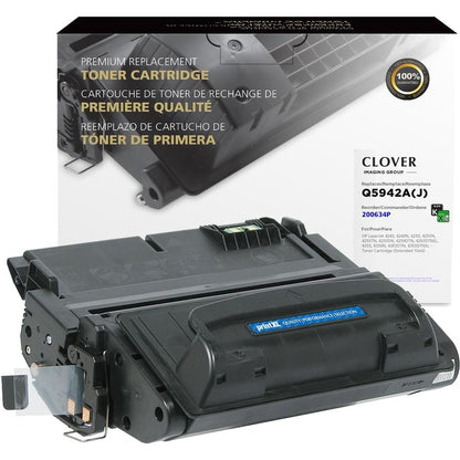 Clover Technologies Remanufactured Extended Yield Laser Toner Cartridge - Alternative for HP 42A (Q5942A Q5942A(J)) - Black Pack