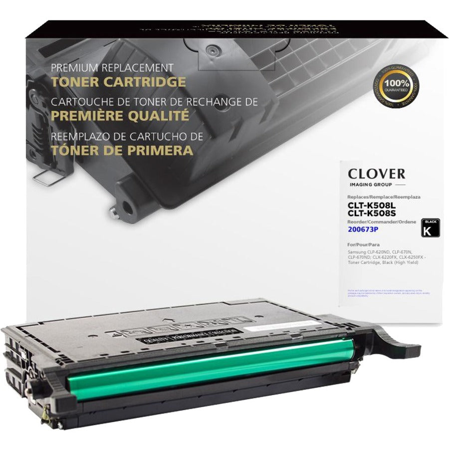 Clover Technologies High Yield Laser Toner Cartridge - Alternative for Samsung CLT-K5082L CLT-K508L CLT-K5082S CLT-K5082L/ELS CLT-K5082S/ELS CLT-K508S - Black - 1 Pack