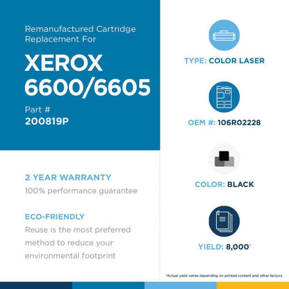 Clover Technologies High Yield Laser Toner Cartridge - Alternative for Xerox 106R02228 - Black - 1 Pack