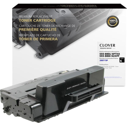 Clover Technologies Laser Toner Cartridge - Alternative for Dell N2XPF 593-BBBI 593-BBBJ 8PTH4 - Black - 1 Pack