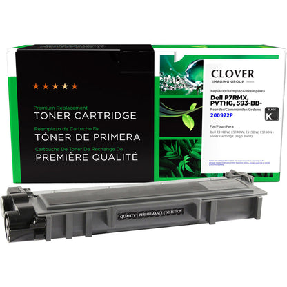 Clover Technologies Remanufactured High Yield Laser Toner Cartridge - Alternative for Dell (P7RMX PVTHG 593-BBKD) - Black Pack