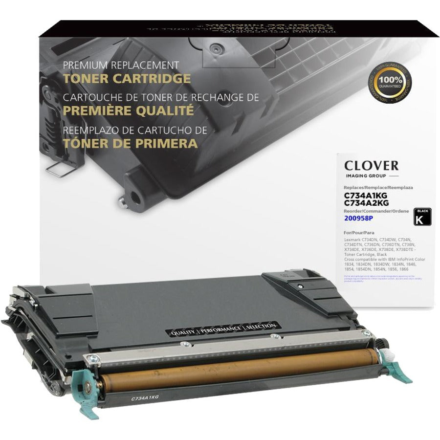 Clover Technologies Remanufactured Laser Toner Cartridge - Alternative for Lexmark (C734 C734A1KG C734A2KG) - Black Pack