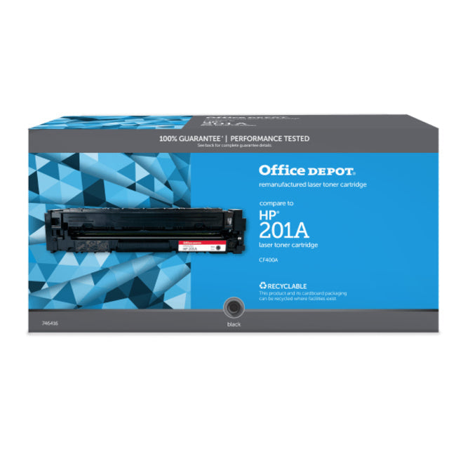 Office Depot&reg; Brand Remanufactured Black Toner Cartridge Replacement For HP 201A CF400A OD201AB