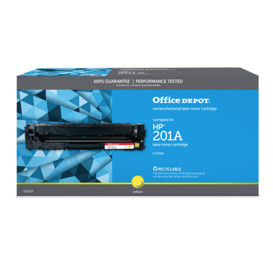 Office Depot&reg; Brand Remanufactured Yellow Toner Cartridge Replacement For HP 201A CF402A OD201AY