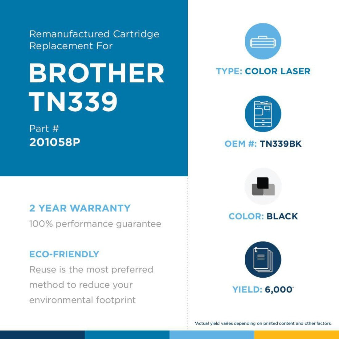 Clover Technologies Remanufactured Laser Toner Cartridge - Alternative for Brother TN339 TN339BK - Black Pack