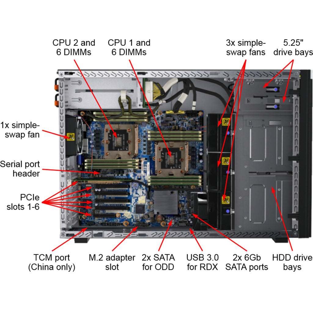 Lenovo ThinkSystem ST550 7X10A0APNA 4U Tower Server - 1 x Intel Xeon Bronze 3204 1.90 GHz - 16 GB RAM - 12Gb/s SAS Serial ATA/600 Controller