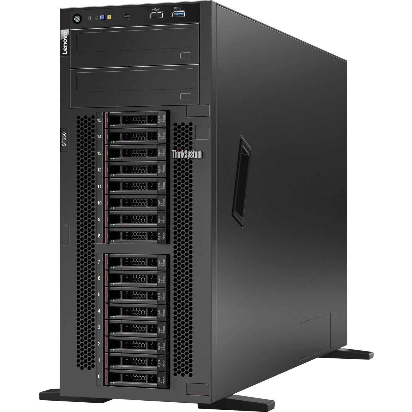 Lenovo ThinkSystem ST550 7X10A0APNA 4U Tower Server - 1 x Intel Xeon Bronze 3204 1.90 GHz - 16 GB RAM - 12Gb/s SAS Serial ATA/600 Controller