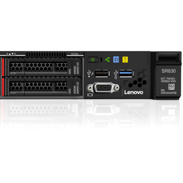 Lenovo ThinkSystem SR630 7X02A0CGNA 1U Rack Server - 1 x Intel Xeon Silver 4214 2.20 GHz - 16 GB RAM - Serial ATA/600 Controller