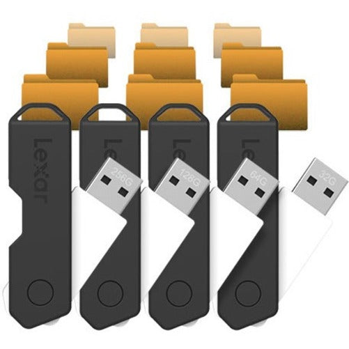 Lexar 128GB JumpDrive TwistTurn2 USB 2.0 Flash Drive