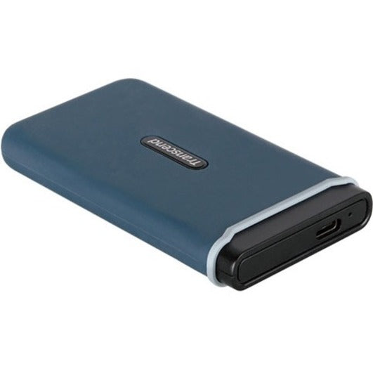 Transcend ESD350C 480 GB Portable Solid State Drive - External - PCI Express - Navy Blue