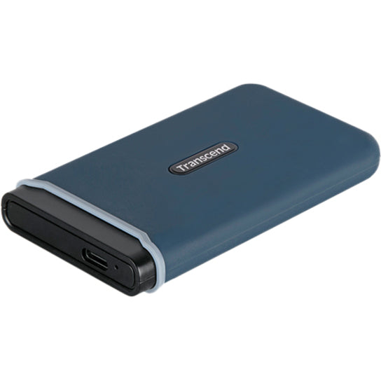 Transcend ESD350C 240 GB Portable Solid State Drive - External - PCI Express - Navy Blue