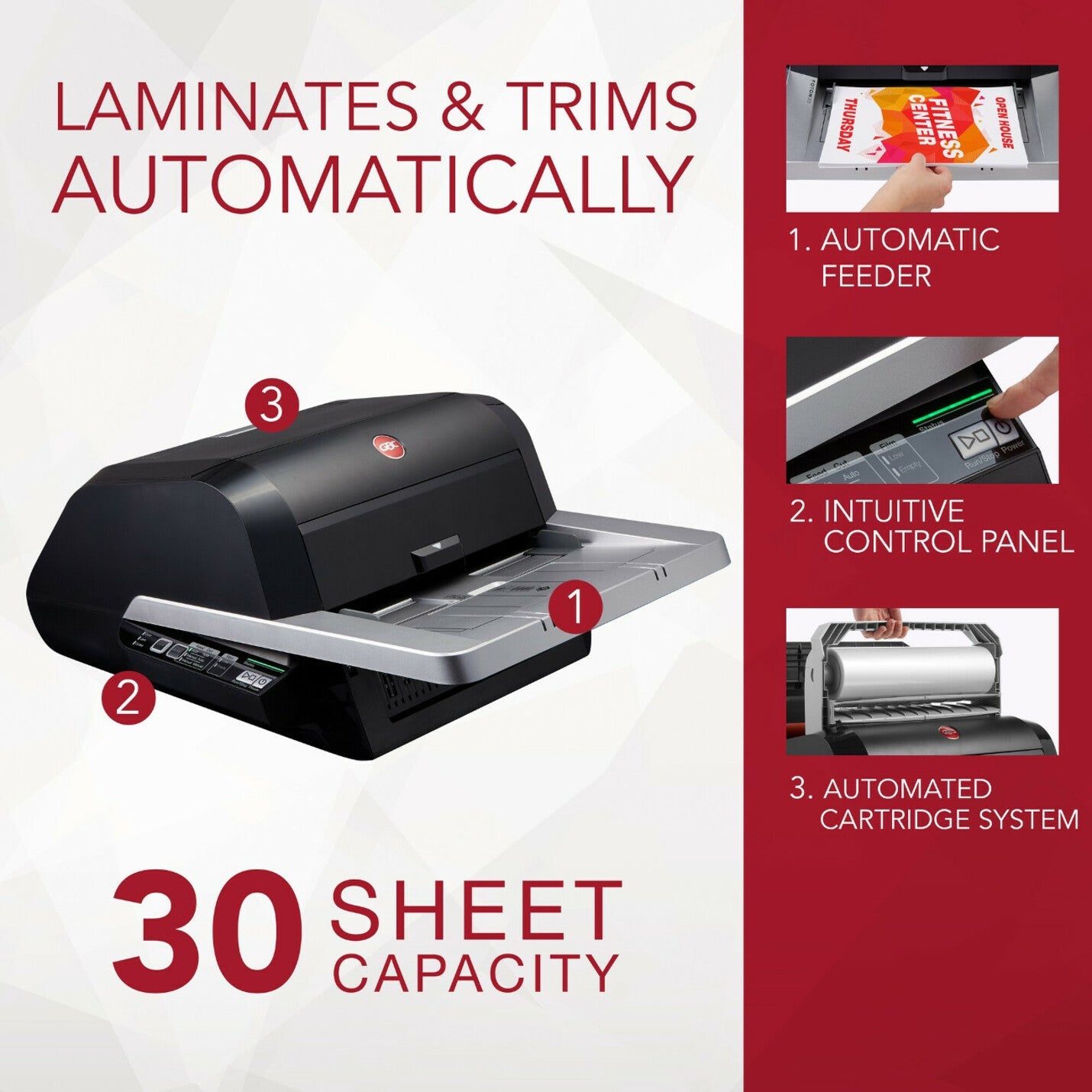 GBC Foton 30 Automated Pouch-Free Laminator