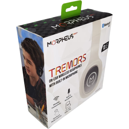 Morpheus 360 Tremors Wireless On-Ear Headphones - Bluetooth 5.0 Headset with Microphone - HP4500W