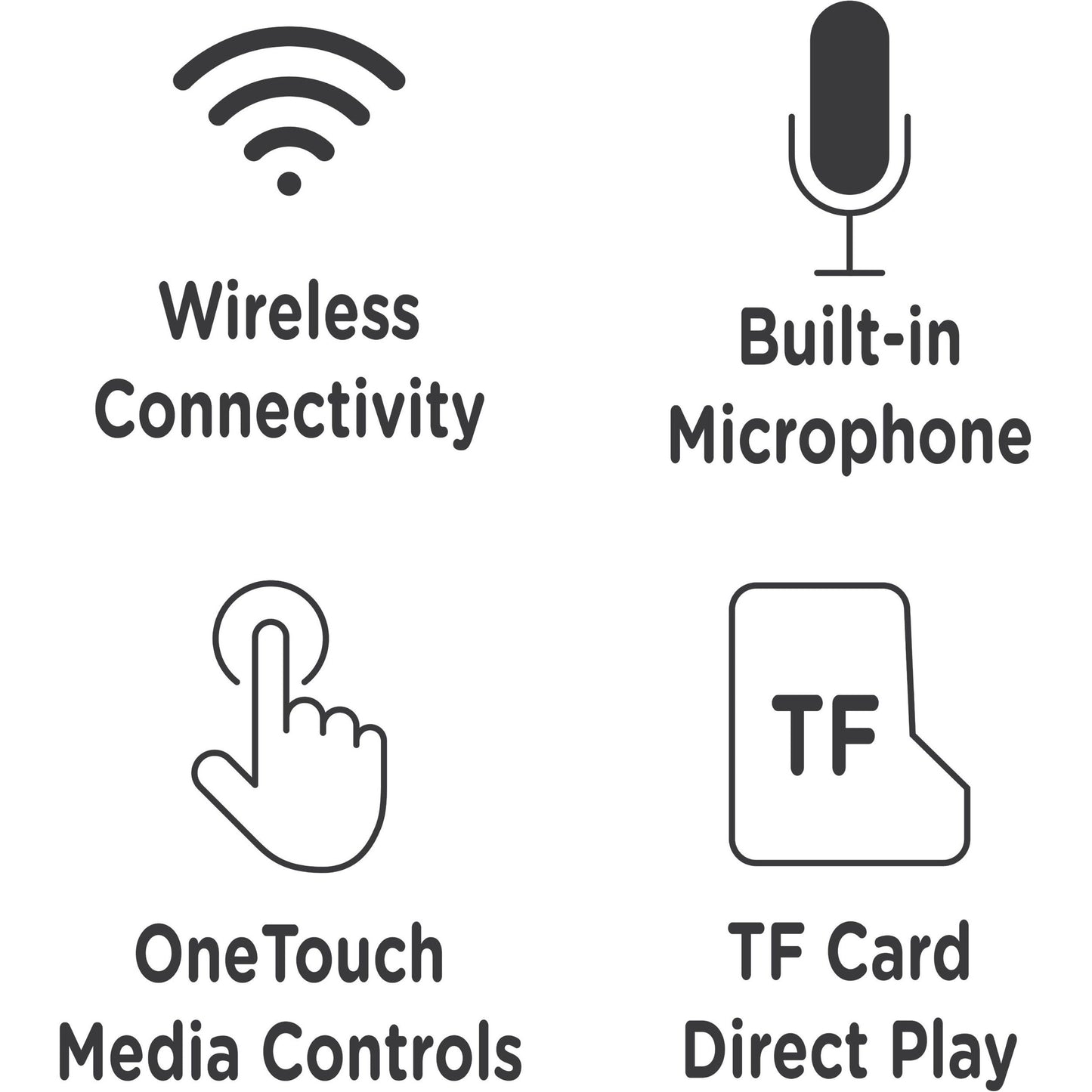 Morpheus 360 Tremors Wireless On-Ear Headphones - Bluetooth 5.0 Headset with Microphone - HP4500B
