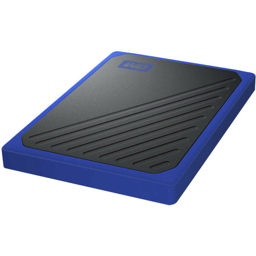 WD My Passport Go WDBMCG0010BBT-WESN 1 TB Portable Solid State Drive - External - Black Cobalt