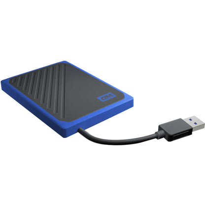 WD My Passport Go WDBMCG5000ABT-WESN 500 GB Portable Solid State Drive - External - Black Cobalt