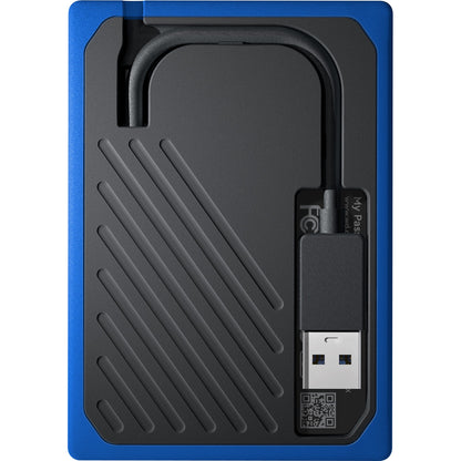 WD My Passport Go WDBMCG5000ABT-WESN 500 GB Portable Solid State Drive - External - Black Cobalt