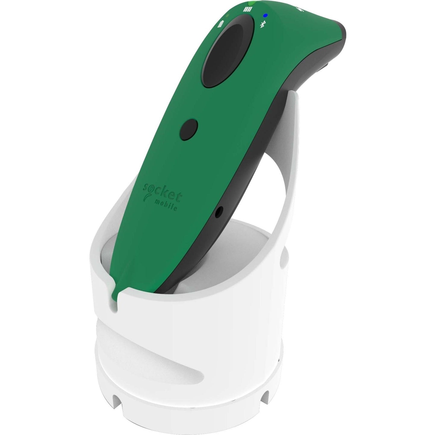 Socket Mobile SocketScan&reg; S730 Laser Barcode Scanner Green & White Charging Dock