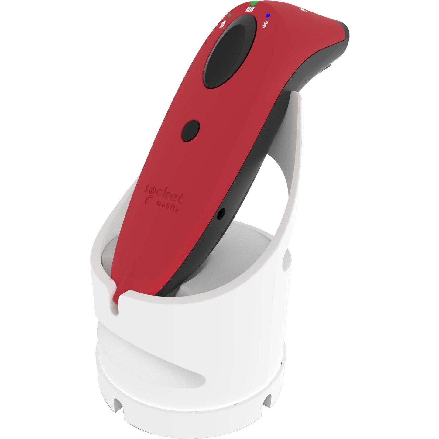Socket Mobile SocketScan&reg; S730 Laser Barcode Scanner Red & White Charging Dock