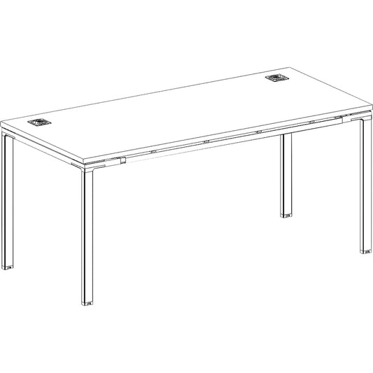 Boss Desk with 2 Round Grommets