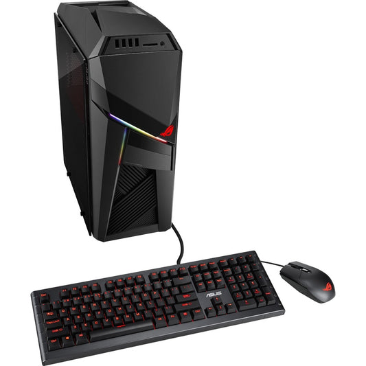 Asus ROG Strix GL12CX-XB781 Gaming Desktop Computer - Intel Core i7 9th Gen i7-9700K 3.60 GHz - 16 GB RAM DDR4 SDRAM - 1 TB SSD - Tower - Iron Gray