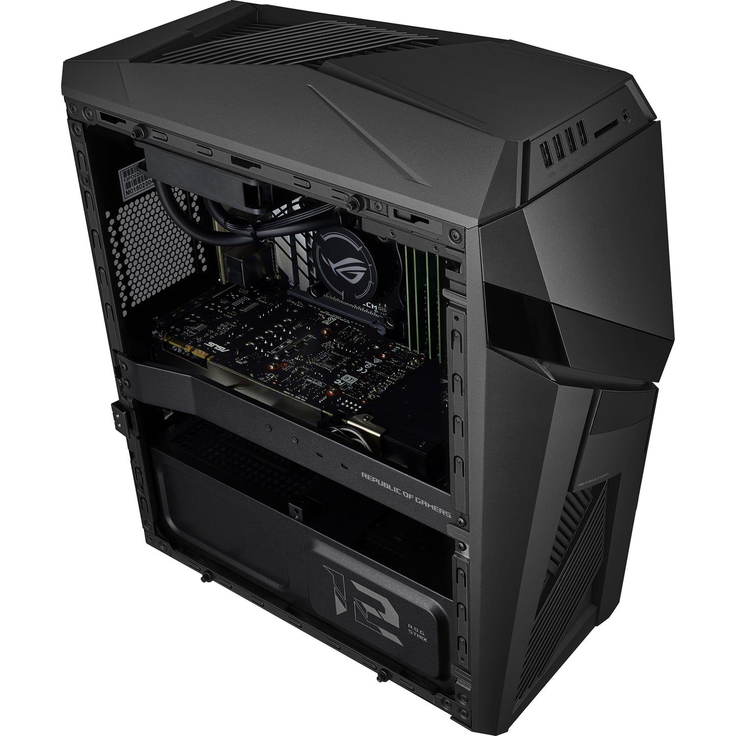 Asus ROG Strix GL12CX-XB781 Gaming Desktop Computer - Intel Core i7 9th Gen i7-9700K 3.60 GHz - 16 GB RAM DDR4 SDRAM - 1 TB SSD - Tower - Iron Gray