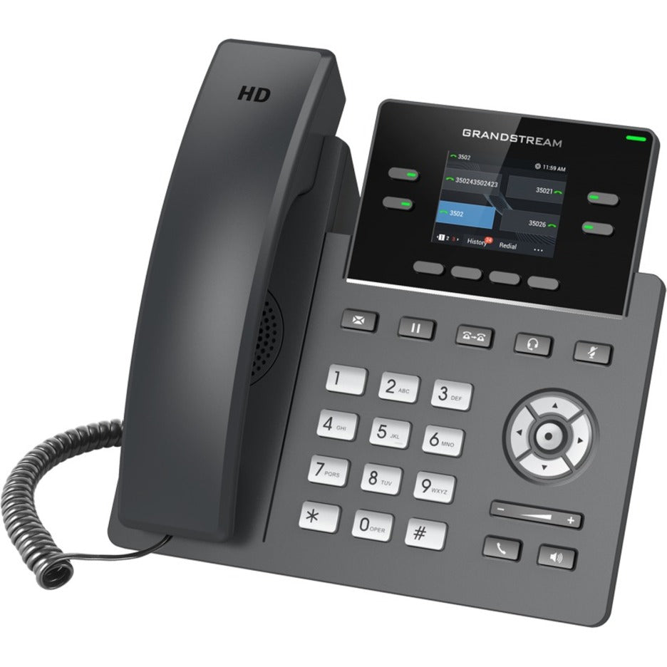 Grandstream GRP2612 IP Phone - Corded - Corded - Wall Mountable Desktop