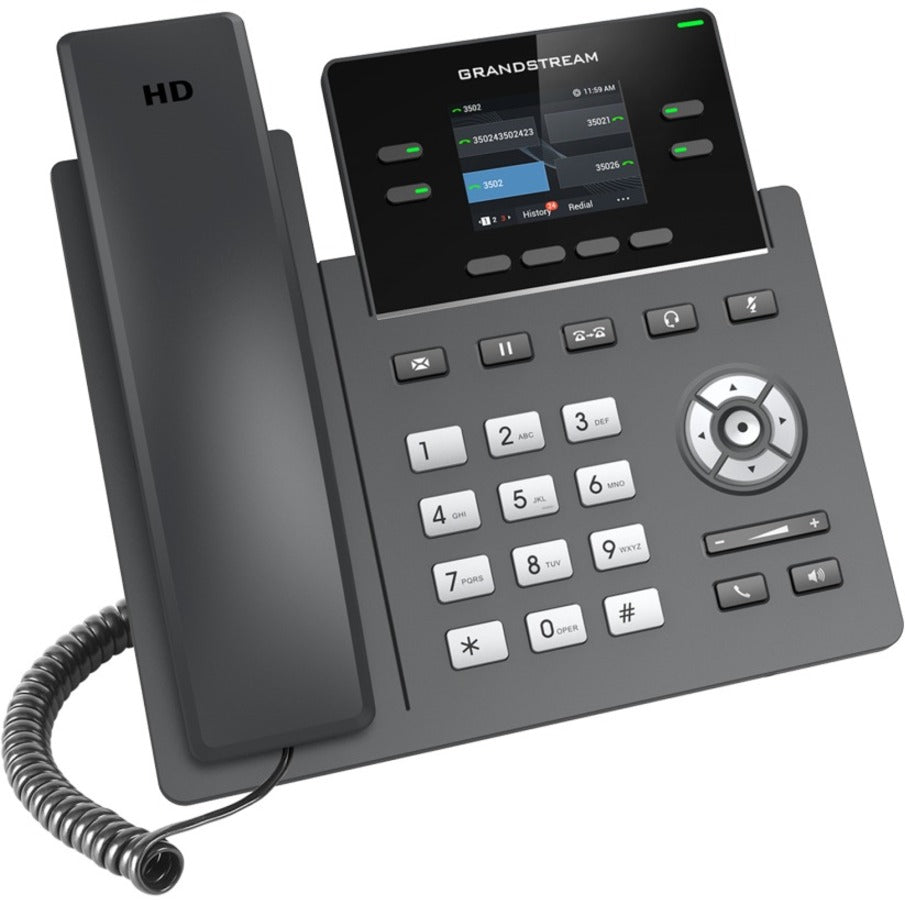 Grandstream GRP2612 IP Phone - Corded - Corded - Wall Mountable Desktop