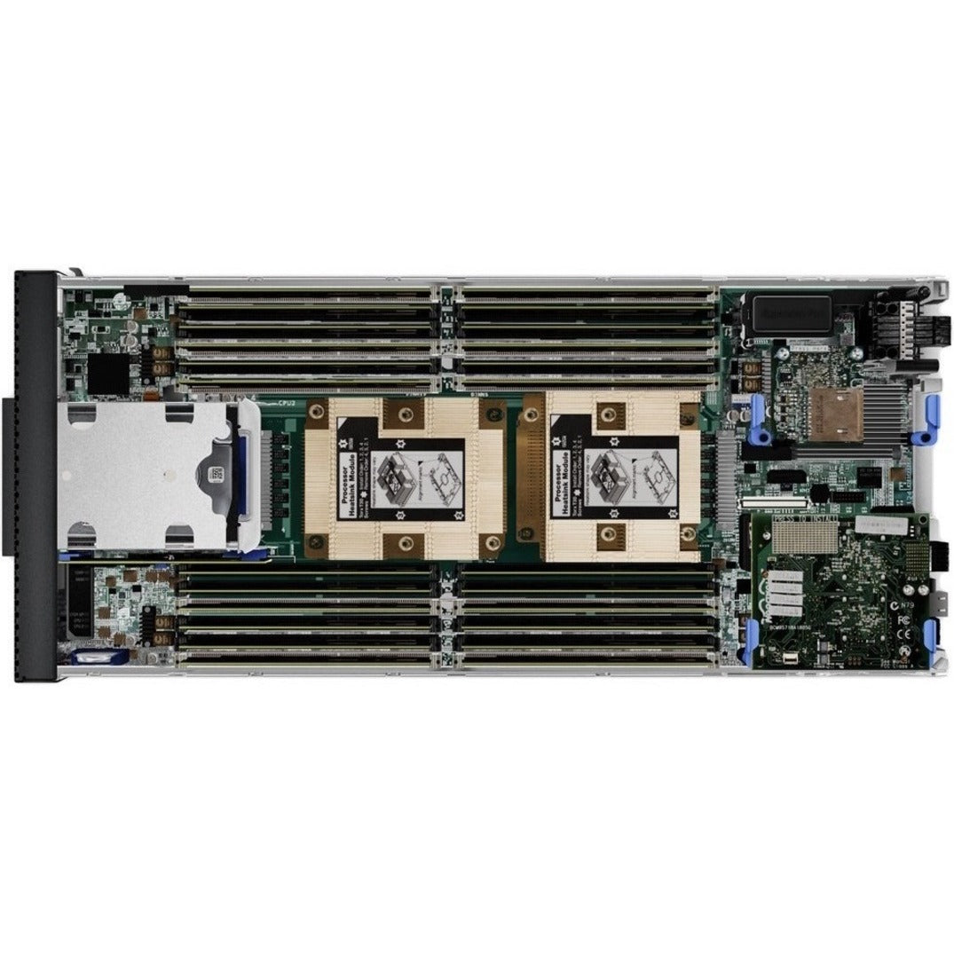 Lenovo ThinkSystem SN550 7X16A07BNA Blade Server - 1 x Intel Xeon Silver 4208 2.10 GHz - 32 GB RAM - Serial ATA/600 Serial Attached SCSI (SAS) Controller