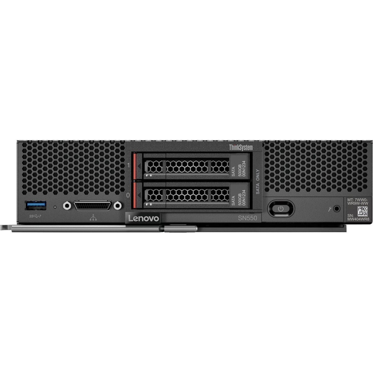 Lenovo ThinkSystem SN550 7X16A07BNA Blade Server - 1 x Intel Xeon Silver 4208 2.10 GHz - 32 GB RAM - Serial ATA/600 Serial Attached SCSI (SAS) Controller