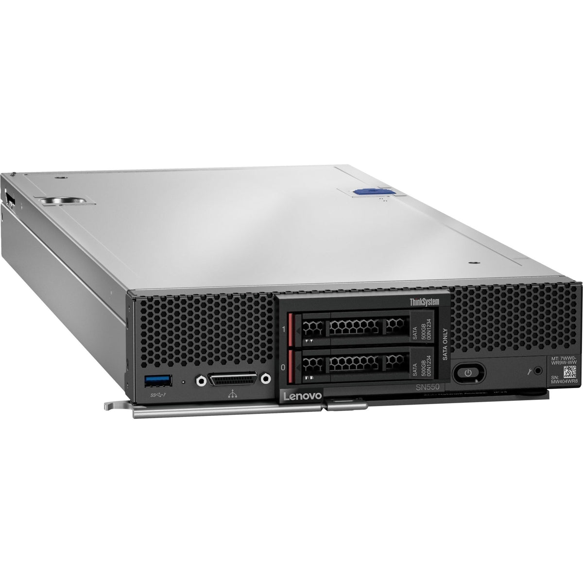 Lenovo ThinkSystem SN550 7X16A07BNA Blade Server - 1 x Intel Xeon Silver 4208 2.10 GHz - 32 GB RAM - Serial ATA/600 Serial Attached SCSI (SAS) Controller