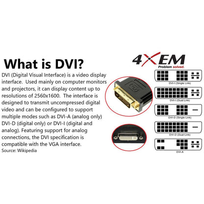 4XEM USB-C to DVI Adapter