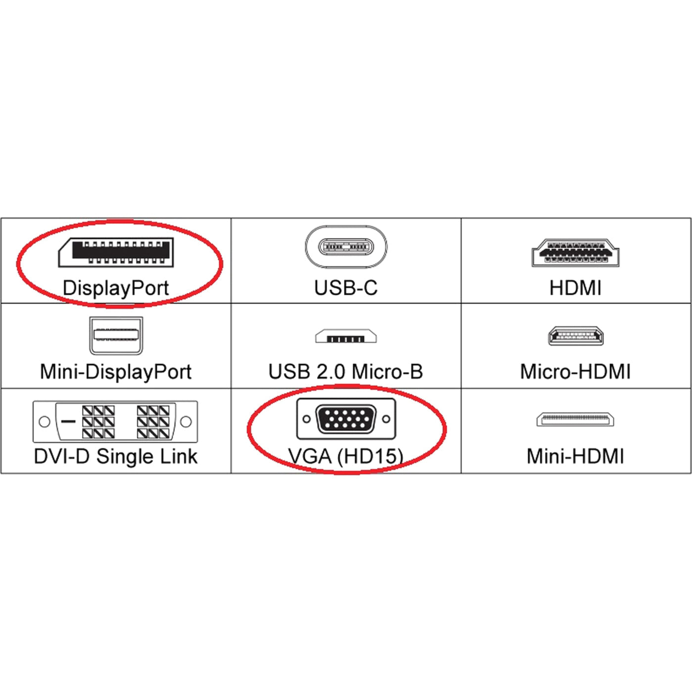 4XEM 10 Inch DisplayPort To VGA Adapter Cable